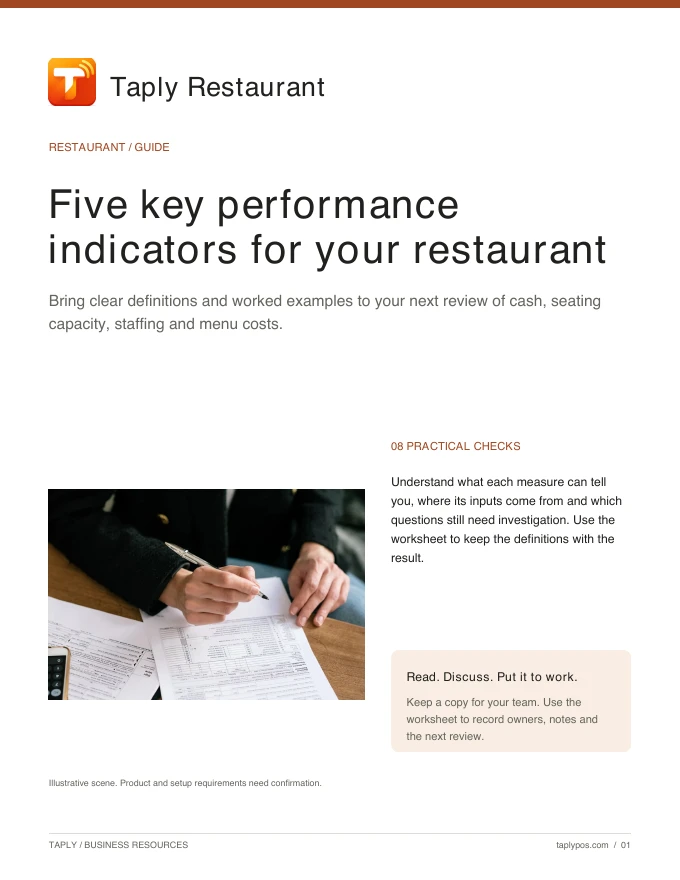 Cover of Five key performance indicators for your restaurant