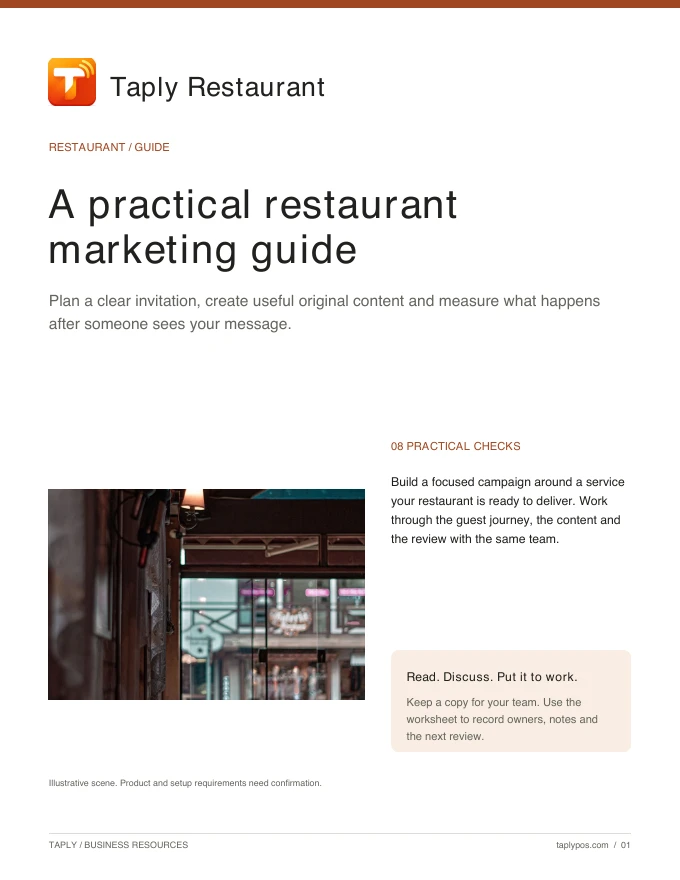 Cover of A practical restaurant marketing guide